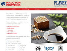 Tablet Screenshot of halcyonproteins.com.au
